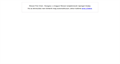 Desktop Screenshot of nissanfanclub.hu